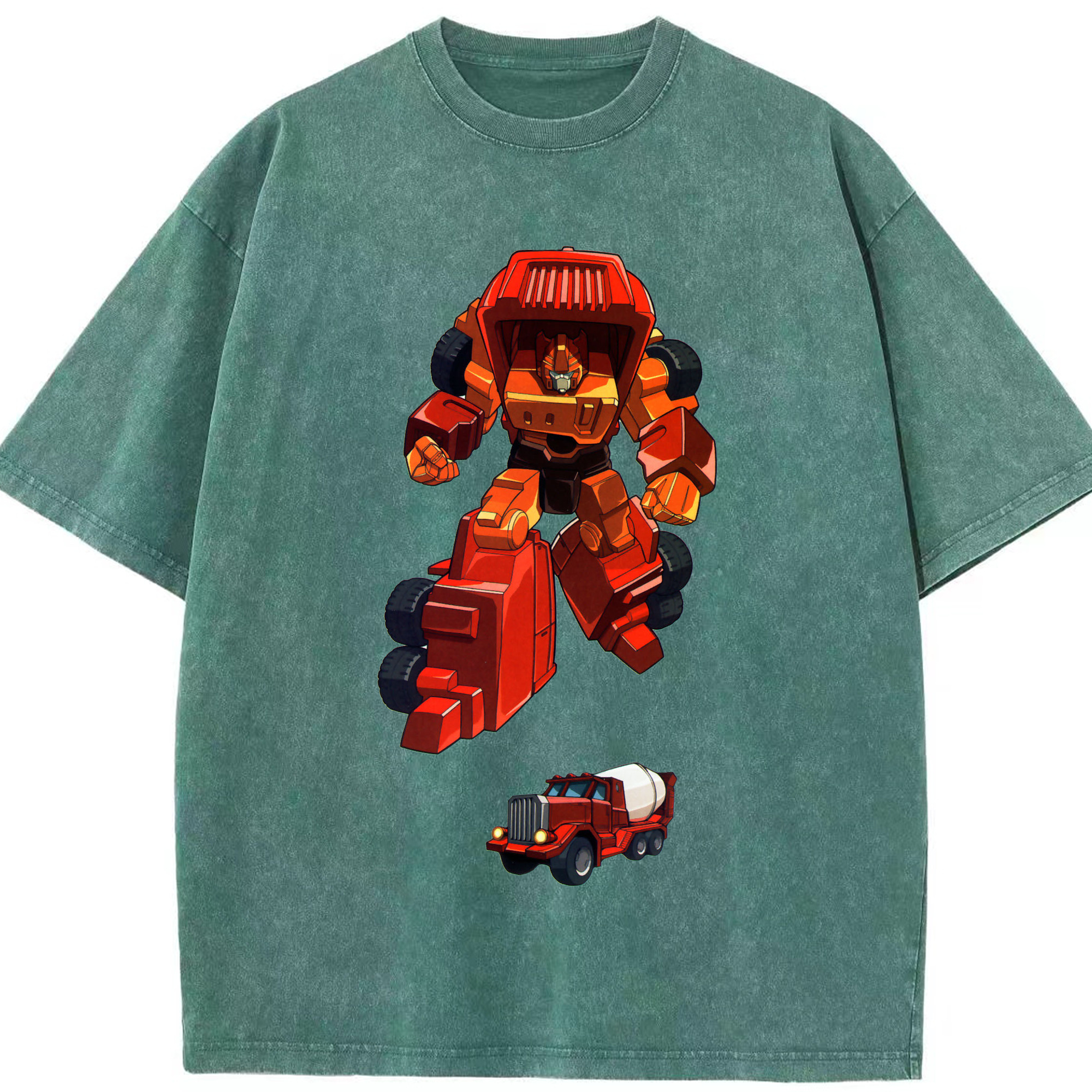 （画像用）  綿100% ヴィンテージ風 半袖Tシャツ（フロントプリント）